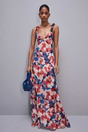 Patrizia Pepe Dress With Matching Viscose Crepon Sash Multicolor | SRYW-56732
