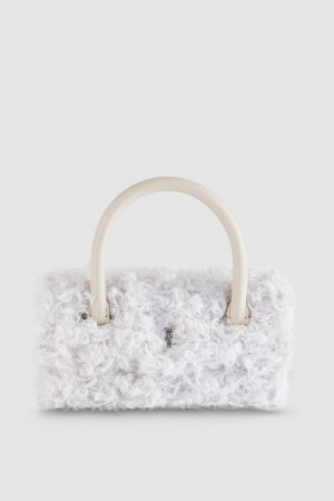 Patrizia Pepe Fly Bamby Fluffy Bag Blancos | EXUM-76394