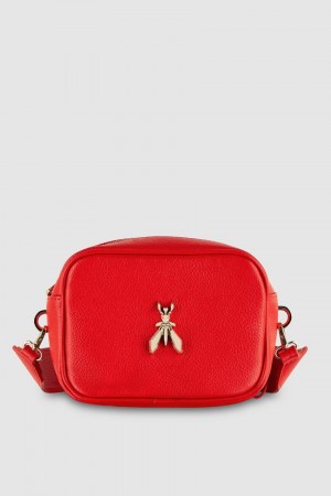 Patrizia Pepe Fly Camera Leather Shoulder Bag Rojos | JPIW-38901