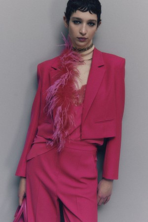 Patrizia Pepe Jacket In Stretch Fabric Rosas | ZRYU-90374