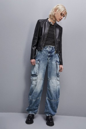 Patrizia Pepe Jersey Top With Rhinestones Negros | CYHJ-76395