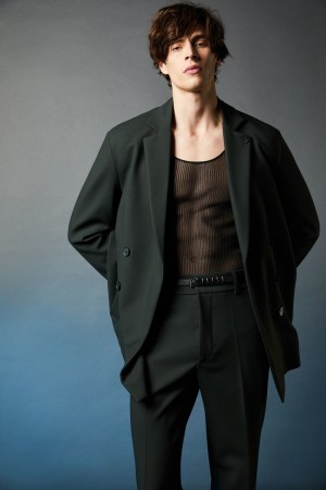 Patrizia Pepe Lined Double-breasted Coat Verdes | OYLF-08537