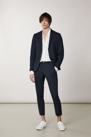 Patrizia Pepe Lined Polyviscose Blazer Azules | RLFM-13842