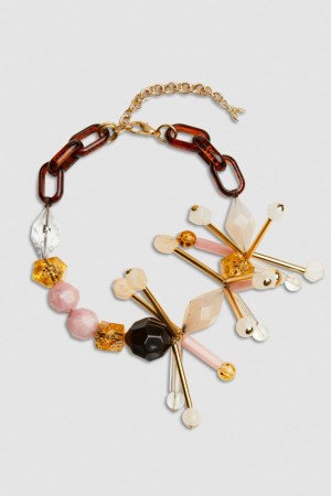 Patrizia Pepe Necklace With Techno Pop Fly Appliqué Multicolor | NZFA-81235