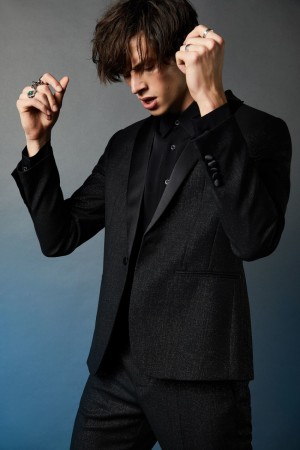 Patrizia Pepe Slim Fit Tuxedo Jacket Negros | ENPF-16783