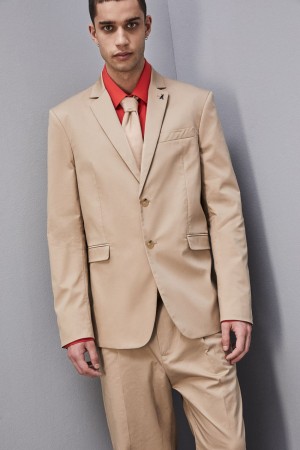 Patrizia Pepe Two-button Cotton Twill Jacket Beige | XULJ-96542